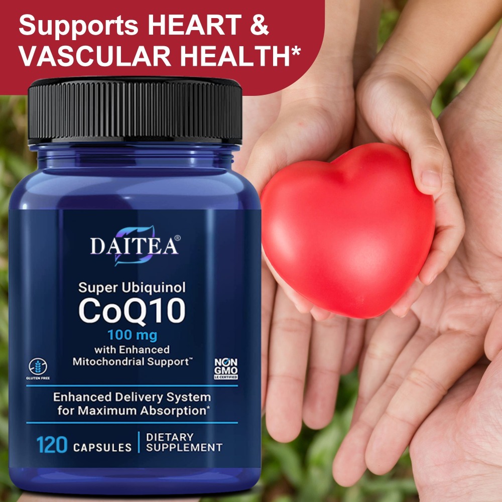 Coq10 Ubiquinol Softgel - Ubiquinol 100mg CoQ10, Zdrowie Serca, 120