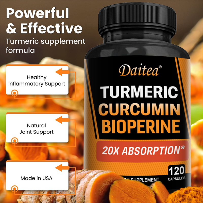 Turmeric Curcumin Capsule - Kurkuma Kurkumin z Imbirem i Czarnym