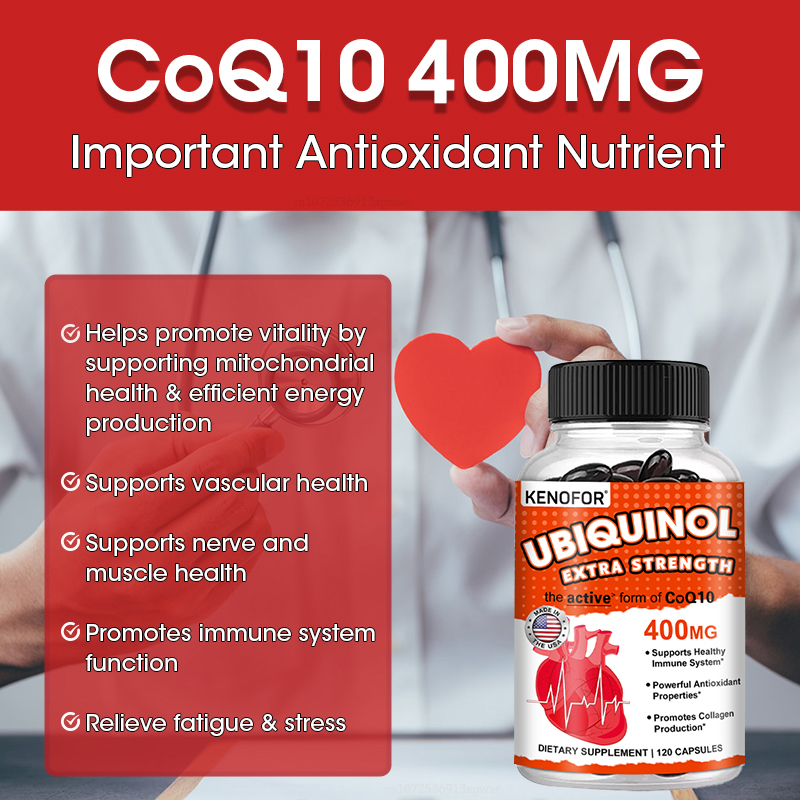 KENOFOR Ubiquinol CoQ10 400 mg – Coq10 Ubiquinol Softgel recenzja i cena