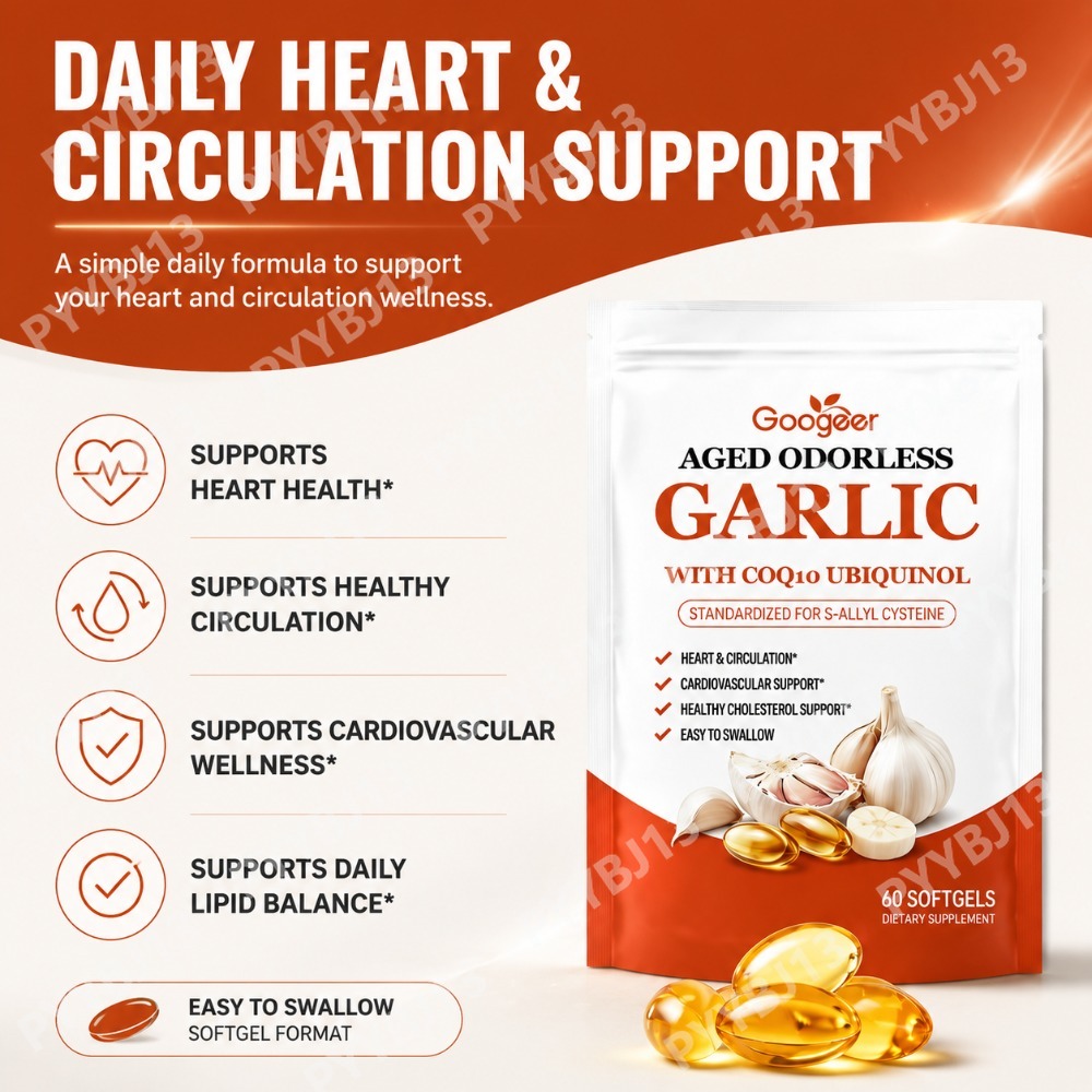 Googeer Aged Odorless Garlic E – Coq10 Ubiquinol Softgel recenzja i cena